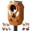 Soxayu Solar Ultrasonic Animal Repellent IP65 Waterproof Cat Repeller - Orange