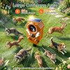 Soxayu Solar Ultrasonic Animal Repellent IP65 Waterproof Cat Repeller - Orange