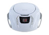 PROSCAN PRCD261 PORTABLE CD RADIO BOOMBOX WITH AM/FM RADIO - WHITE