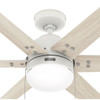 HUNTER FAN HUNTER SPOKANE LED 44” CEILING FAN - MATTE WHITE