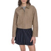 LEVI'S WOMEN'S FAUX LEATHER BOMBER WITH LAYDOWN COLLAR - SIZE : L - TAN New