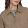 LEVI'S WOMEN'S FAUX LEATHER BOMBER WITH LAYDOWN COLLAR - SIZE : L - TAN New