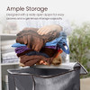 RELI 60L Foldable Storage Containers Blankets Clothes Organization 3 Pack - Gray New