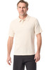 BASS OUTDOOR MEN'S WAFFLE KNIT POLO SHIRT - SIZE: MEN L - BIRCH