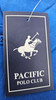 PACIFIC POLO CLUB MEN'S SHORT SLEEVES 3 BUTTONS POLO SHIRT - SIZE: MEN XL - BLUE New