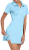 GGOV Womens Two Piece Tennis Golf Dress UPF 50+ Active Athletic Exercise Sports New