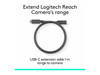 Logitech Reach Camera USB-C Cable Extension Cable - 1-meter, 3.28 ft - USB Type