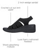 163394 Skechers Women's PIER-LITE - MEMORY MAKER Black/Black Size 8