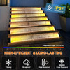 GENERIC LED SOLAR STEP LIGHTS WATERPROOF OUTDOOR, 6 PACK - WARM WHITE