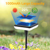 AINOSTONE Outdoor Solar Pathway Lights 31" Tall 34LM 4 Pack - Bright Warmlight