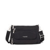 BAGGALLINI ORIGINAL EVERYDAY 11X7.5 CROSSBODY BAGS RFID - BLACK WITH SAND LINING New