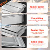 MD-15161-4P SL/GREEN Hotel Pan Full Size Steam Table Pan 4" Deep (4 Pack) New