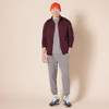 AE1897988 Amazon Men's Sweatshirt, Mock Neck, Fleece Zip Up, Burgundy, M New