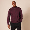 AE1897988 Amazon Men's Sweatshirt, Mock Neck, Fleece Zip Up, Burgundy, M New