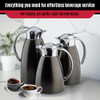 TABLECRAFT 12682 68 OZ (2L) STAINLESS STEEL COFFEE CARAFE - BLACK