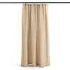 PRESTON LANE STONEBRIDGE LINEN COTTON SHOWER CURTAIN, 72"x72", REINFORCED - CLAY