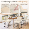 LUE BONA Breathable Dining Room Chairs Set of 2, Modern Upholstered Linen