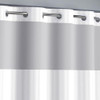 Hookless It's a Snap Satin Stripe Shower Curtain, Fabric Shower Curtain White