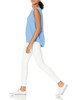 Amazon Essentials Women's Relaxed Fit Sleeveless V-Neck Woven Shirt - Blue, XS New