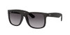 RAY-BAN UNISEX JUSTIN RECTANGULAR SUNGLASSES 55MM - RB4165 604/8G - 55S