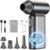 GENERIC COMPRESSED AIR DUSTER, 150,000RPM,6 GEARS ADJUSTABLE RECHARGEABLE - GRAY