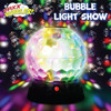 MAXX BUBBLES BUBBLE LIGHT SHOW LARGE BUBBLE MACHINE DISCO LIGHT - 470917 - BLACK New