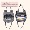 BabbleRoo Diaper Bag Backpack Multi Function Travel Essentials Baby Bag - Gray New