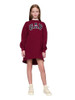 628044 GAP GIRLS' LOGO FLEECE DRESS - SIZE: YOUTH XS - RED DELICIOUS New