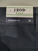IZOD GOLF SHORTS MEN'S STRAIGHT FIT - SIZE: MEN 36 - NAVY/GRAY