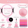 Hoedia Pilates Kit for Women, Pilates Equipment Ring and Ball Set - Pink