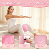 Hoedia Pilates Kit for Women, Pilates Equipment Ring and Ball Set - Pink
