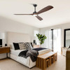 PARROT UNCLE CEILING FANS LIGHTS REMOTE 60 F6004BR - WALNUT