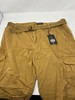 BLU ROCK MEN'S DISTRESSED CARGO SHORTS - SIZE: MEN 42 - DARK KHAKI