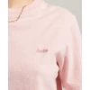 BESTICKTES T-SHIRT AUS BIO-BAUMWOLLE FRAU VINTAGE SIZE: MEDIUM - SOFT PINK MARI New
