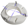 PCP 5" Elevated Toilet Seat Universal Fit B082TS9HHD - White New