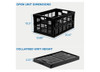 Work-It! Collapsible Milk Crate | 49 Liter Folding Storage Bin Stackable Plastic New