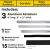 Xcluder X2 Animal Proof Garage Door Seal Kit; 12Ft. x 2In. x 2In. Animal Control New