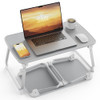 Leather Foldable Lap Desk Laptop SAIJI Bed Tray Table Portable B08X6SKRCJ New