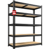 Reibii 5 Tier Garage Shelving for Pantry Adjustable, 35.5" W x 11.9" D x 72" H New