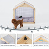 B09MHJK8VW Megidok Dog House Bed Pad Pet Teepee Rose Velvet Cushion, Plaid New