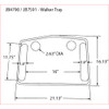 North American Health + Wellness Walker Tray, (Pack of 1) B016QK703M - Gray New