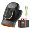 WUX HAND MASSAGER WITH HEAT AIR COMPRESSION 3 MASSAGE MODES 4 HEAT LEVELS BLACK