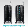 AMERICAN TOURISTER STRATUM 2.0 HARDSIDE EXPANDABLE LUGGAGE, 3PC - JET BLACK