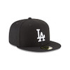 NEW ERA MLB UNISEX-ADULT LOS ANGELES DODGERS MEN 7 1/8 WOMEN 7 1/8 BLACK/WHITE