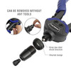 WORKPRO MANUAL RIVITER 5 INTERCHANGEABLE HEAD RIVET GUN 100 RIVETS - BLUE