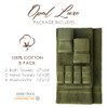 Evimpex Towels 8 Pack Luxury Towel Set 2 Bath Towels 2 Hand Towels 4 Wash Cloths