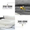 Sherpa Fleece Throw Blanket, King Size Reversible Velvet Blankets - Grey