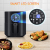 7-in-1 Air Fryer, Aigostar 4.5 QT with LED Digital Touch EX2502,1400W, Black New