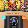 7-in-1 Air Fryer, Aigostar 4.5 QT with LED Digital Touch EX2502,1400W, Black New