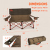 KELTY LOW LOVESEAT 2 PERSON FOLDING CAMPING CHAIR LOW HEIGHT, 61510725BNG